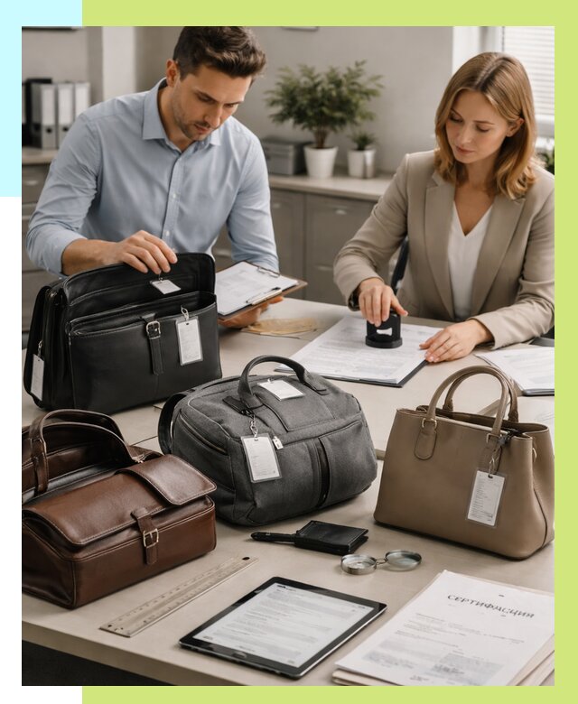 Сертификация сумок в Заинске от 7627 руб. | Алешин-Знс