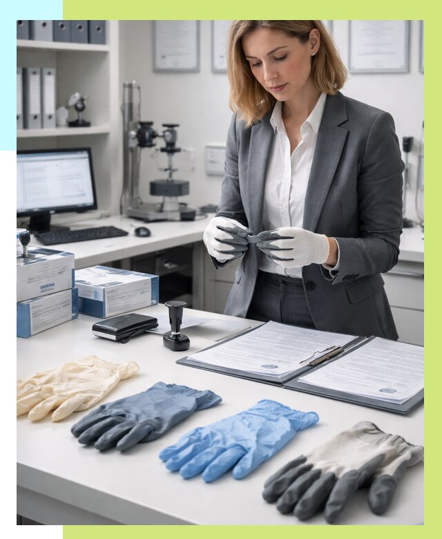 Сертификация перчаток в Заинске от 8644 р. | Алешин-Знс