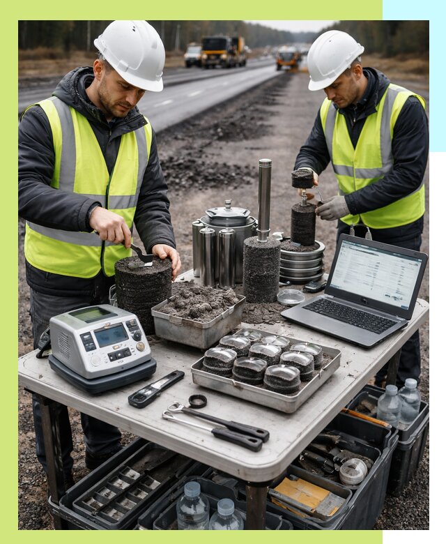 Сертификация асфальта: испытания и подтверждение в Заинске