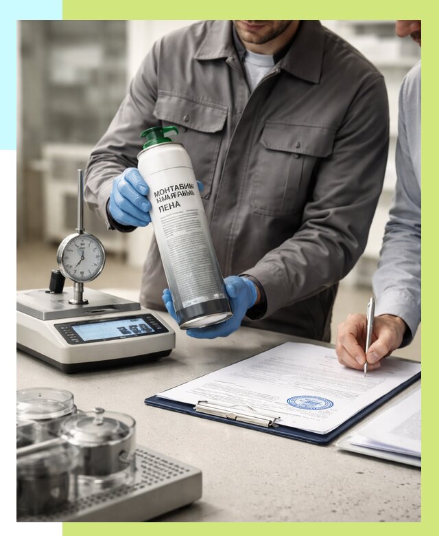 Сертификация монтажной пены в Заинске от 15254 р. | Алешин-Знс