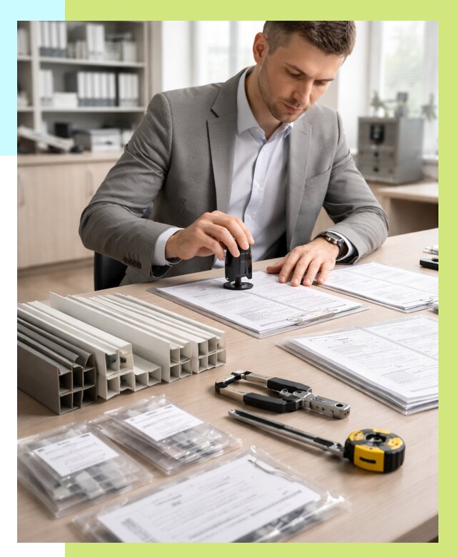 Сертификация ПВХ продукции в Заинске от 8644 р., Алешин-Знс