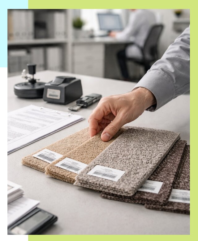 Сертификация ковролина в Заинске от 15254 р., Алешин-Знс