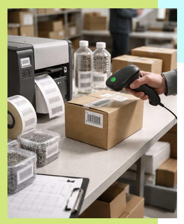 Штрихкодирование продукции и маркировка для продажи в Заинске