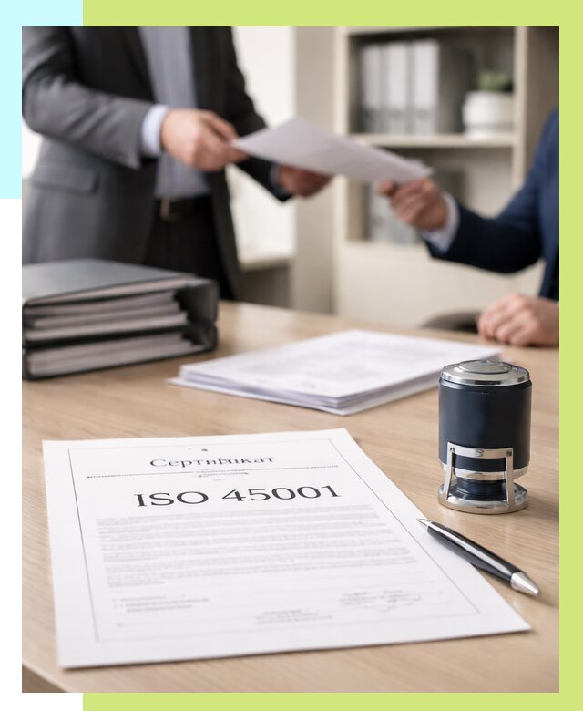 Сертификат ISO 45001 в Заинске под ключ от 45761 р. | Алешин-Знс