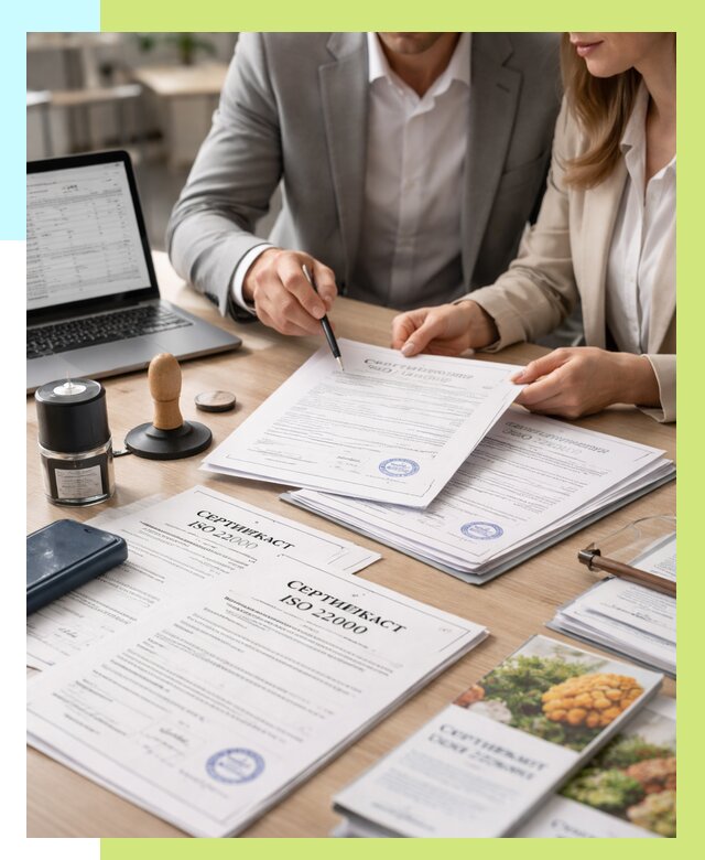 Сертификат ISO 22000 в Заинске от 40676 р. под ключ | Алешин-Знс