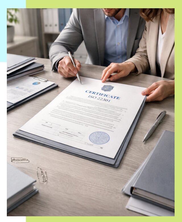 Сертификат ISO 22301 в Заинске от 45761 р. | Алешин-Знс срочно